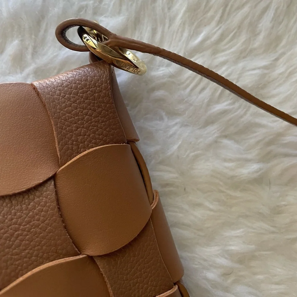 Polene Neiti Clutch Bag in Camel - Picture 11 of 16